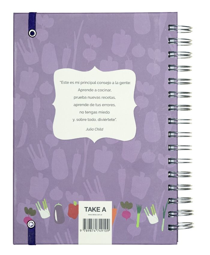 Cuaderno de Recetas - Tapa violeta