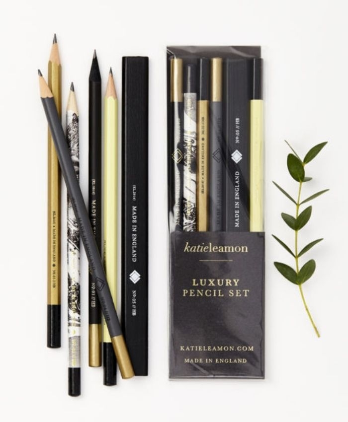 Set de lápices luxury gris - Katie Leamon